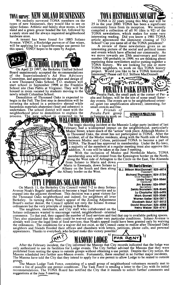 TONA News - June 1997 - Page 2