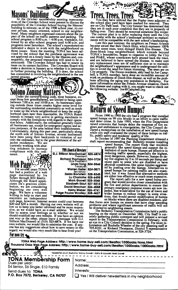 TONA News - January 1998 - Page 2
