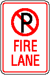 No Parking - Fire Lane