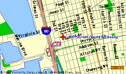 Map Of 4th Street/West Berkeley