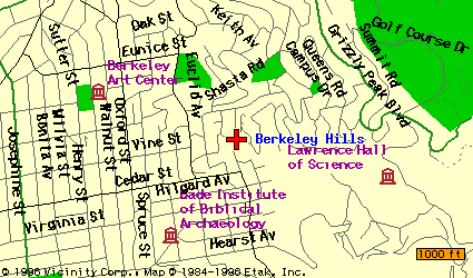 Map Of The Berkeley Hills