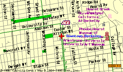 Map Of Downtown Berkeley