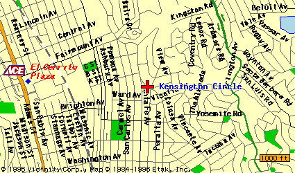 Map Of Kensington Circle