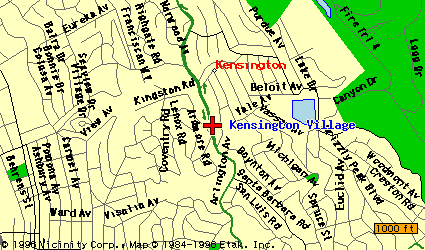 Map Of Kensington Village