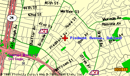 Map Of Piedmont Avenue
